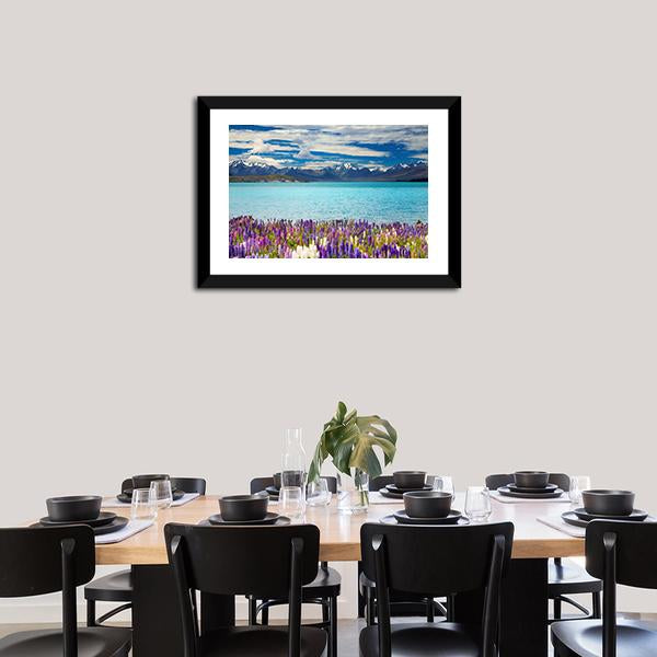 Lake Tekapo In New Zealand Canvas Wall Art-3 Horizontal-Gallery Wrap-25" x 16"-Tiaracle