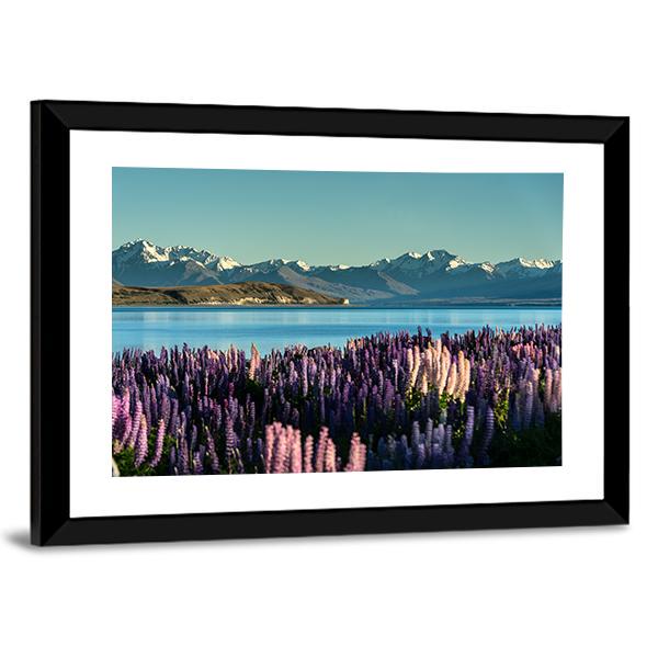 Lake Tekapo In South Island Canvas Wall Art-5 Horizontal-Gallery Wrap-22" x 12"-Tiaracle
