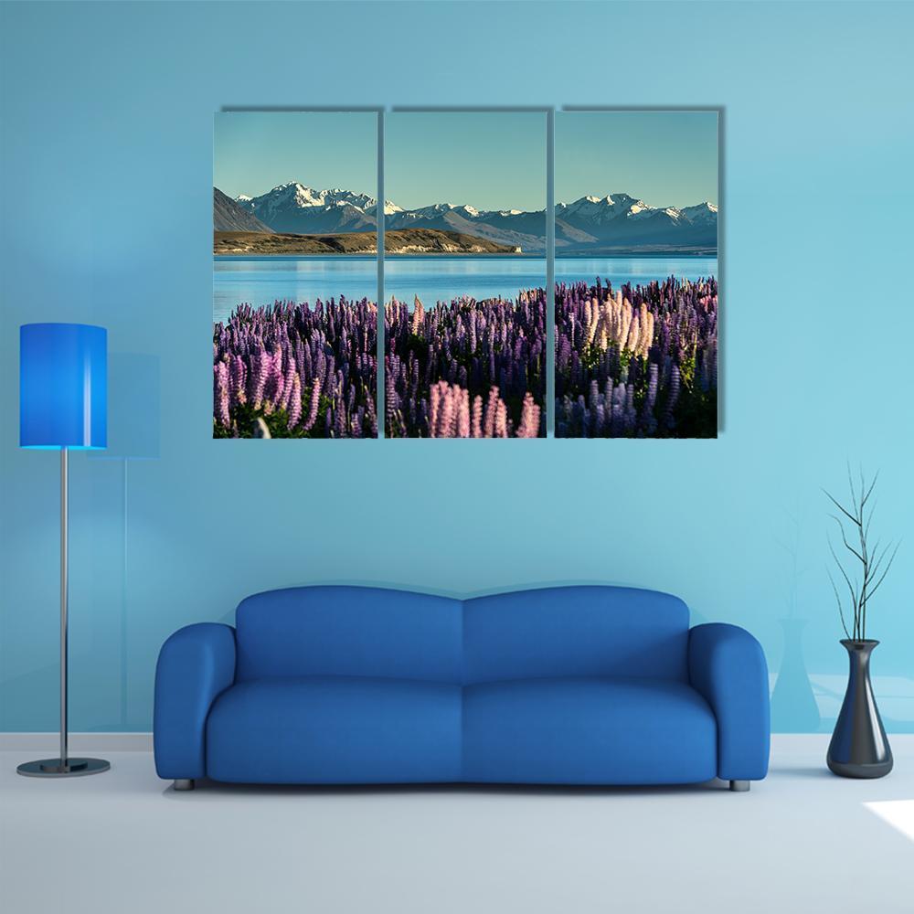 Lake Tekapo In South Island Canvas Wall Art-3 Horizontal-Gallery Wrap-37" x 24"-Tiaracle