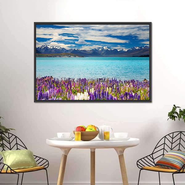 Lake Tekapo New Zealand Canvas Wall Art-3 Horizontal-Gallery Wrap-25" x 16"-Tiaracle