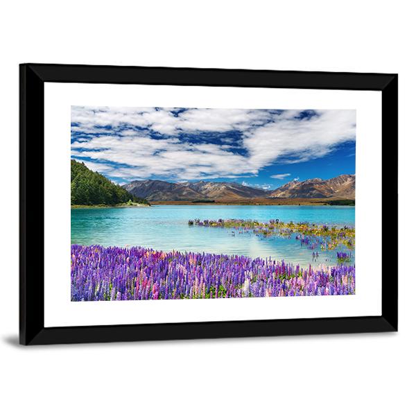 Lake Tekapo New Zealand Canvas Wall Art-5 Horizontal-Gallery Wrap-22" x 12"-Tiaracle