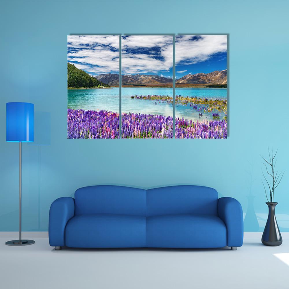 Lake Tekapo New Zealand Canvas Wall Art-3 Horizontal-Gallery Wrap-37" x 24"-Tiaracle