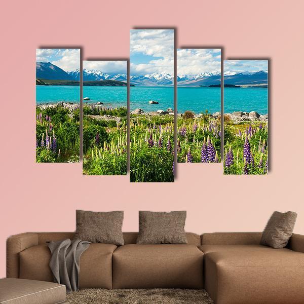Beautiful Lake Tekapo Canvas Wall Art-5 Pop-Gallery Wrap-47" x 32"-Tiaracle