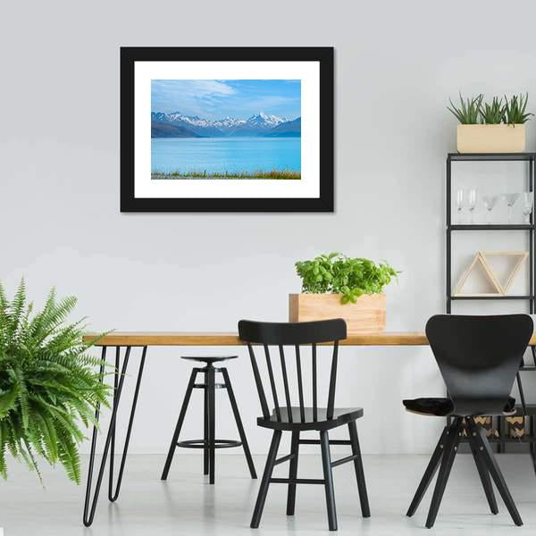 Lake Tekapo With Mt Cook Canvas Wall Art-3 Horizontal-Gallery Wrap-25" x 16"-Tiaracle
