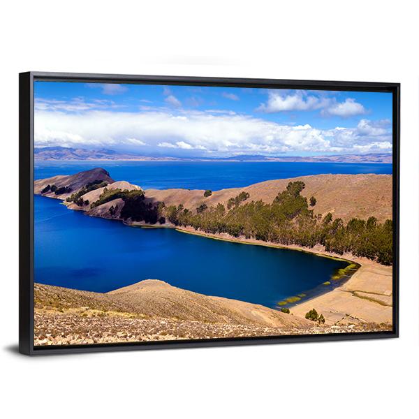 Lake Titicaca Bolivia Canvas Wall Art-3 Horizontal-Gallery Wrap-25" x 16"-Tiaracle