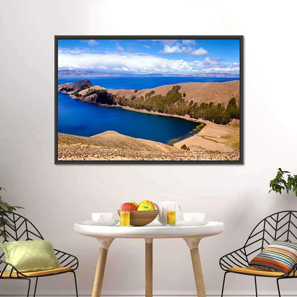 Lake Titicaca Bolivia Canvas Wall Art-3 Horizontal-Gallery Wrap-25" x 16"-Tiaracle
