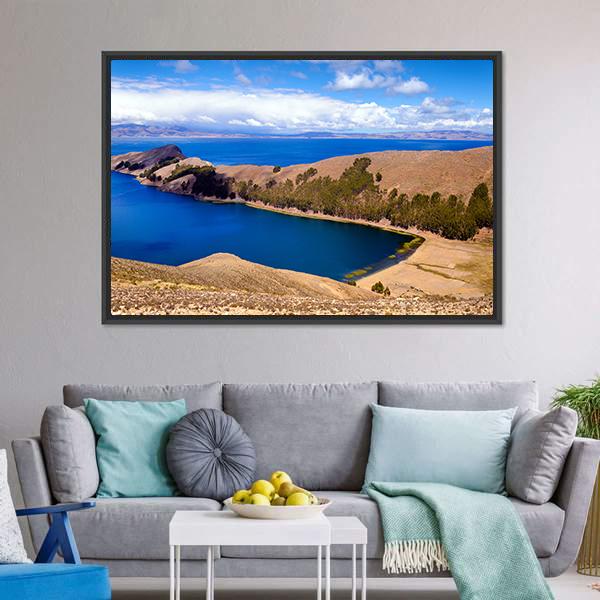 Lake Titicaca Bolivia Canvas Wall Art-3 Horizontal-Gallery Wrap-25" x 16"-Tiaracle