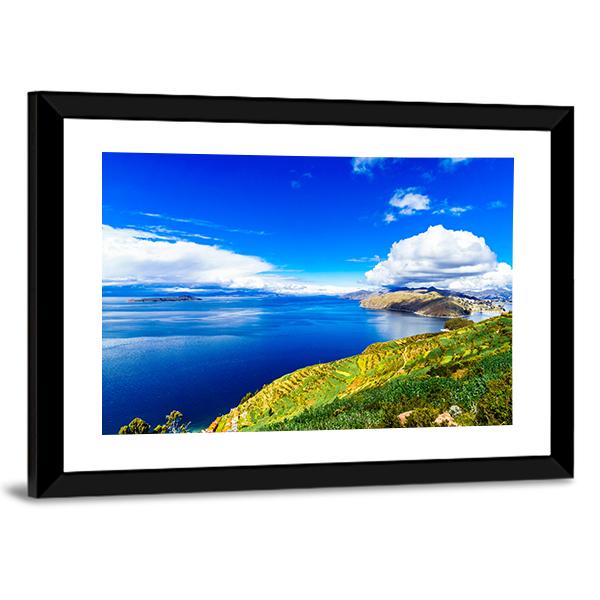 Lake Titicaca Canvas Wall Art-3 Horizontal-Gallery Wrap-25" x 16"-Tiaracle