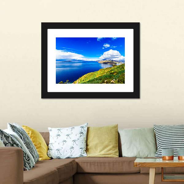 Lake Titicaca Canvas Wall Art-3 Horizontal-Gallery Wrap-25" x 16"-Tiaracle