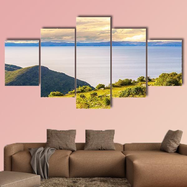 Lake Titicaca in Bolivia Canvas Wall Art-5 Star-Gallery Wrap-62" x 32"-Tiaracle