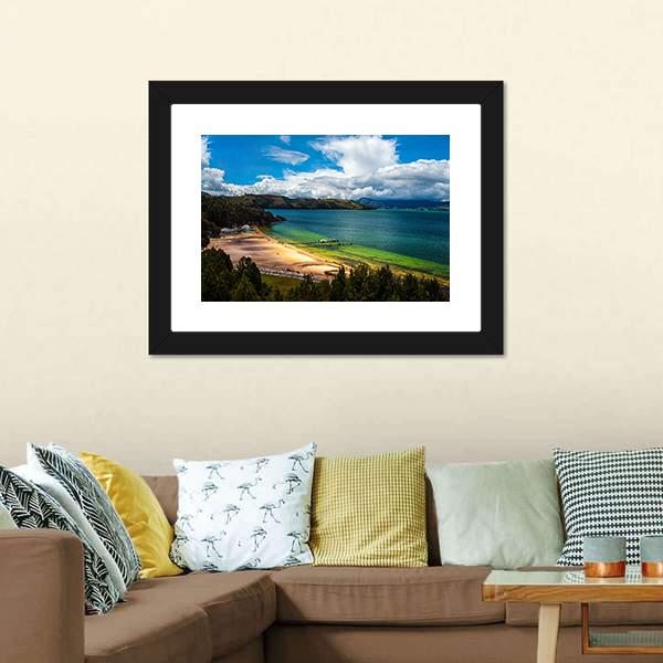 Lake Tota Colombia Canvas Wall Art-1 Piece-Framed Print-30" x 20"-Tiaracle