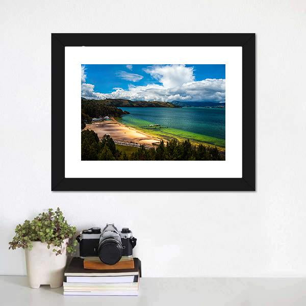 Lake Tota Colombia Panoramic Canvas Wall Art-1 Piece-36" x 12"-Tiaracle