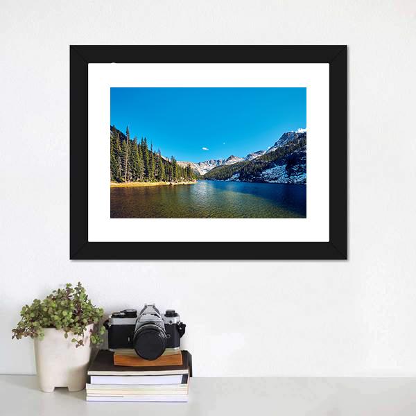 Lake Verna Colorado Canvas Wall Art-1 Piece-Framed Print-20" x 16"-Tiaracle