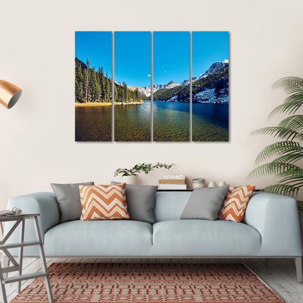 Lake Verna Colorado Canvas Wall Art-4 Horizontal-Gallery Wrap-34" x 24"-Tiaracle
