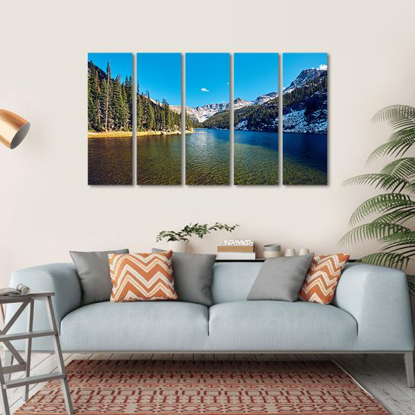 Lake Verna Colorado Canvas Wall Art-5 Horizontal-Gallery Wrap-22" x 12"-Tiaracle