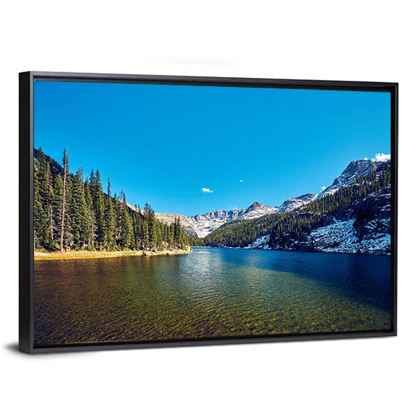 Lake Verna Colorado Canvas Wall Art-3 Horizontal-Gallery Wrap-25" x 16"-Tiaracle