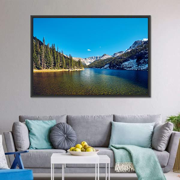 Lake Verna Colorado Canvas Wall Art-3 Horizontal-Gallery Wrap-25" x 16"-Tiaracle