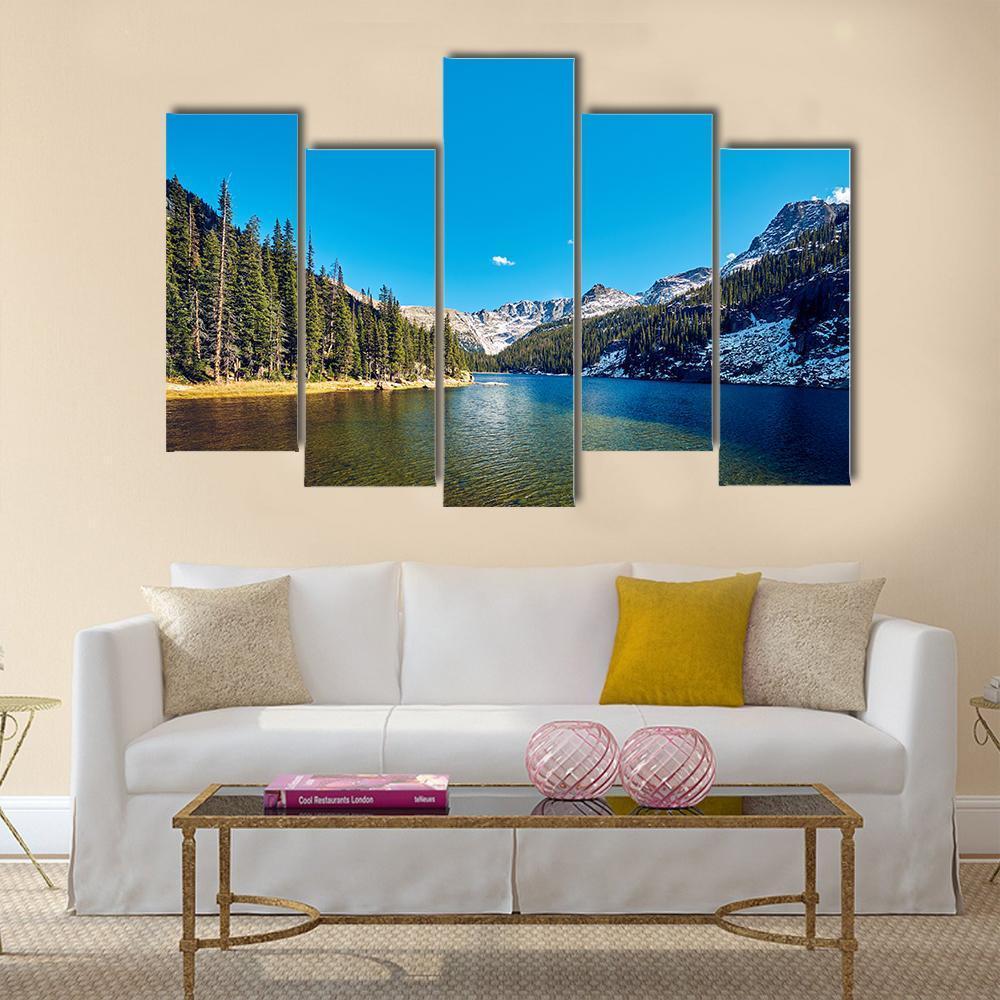 Lake Verna Colorado Canvas Wall Art-5 Pop-Gallery Wrap-47" x 32"-Tiaracle