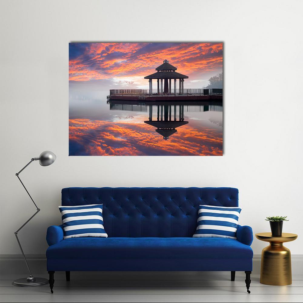 Sun Moon Lake Taiwan Canvas Wall Art-4 Pop-Gallery Wrap-50" x 32"-Tiaracle