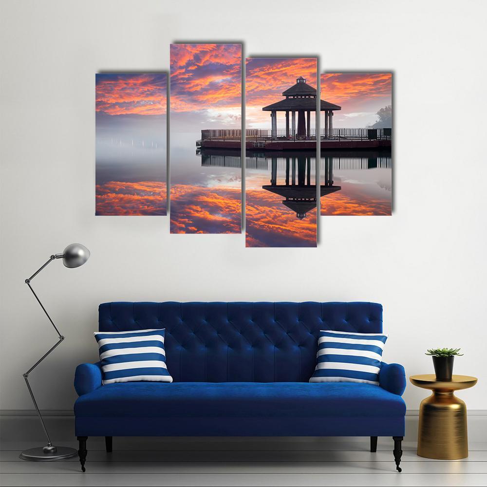 Sun Moon Lake Taiwan Canvas Wall Art-4 Pop-Gallery Wrap-50" x 32"-Tiaracle