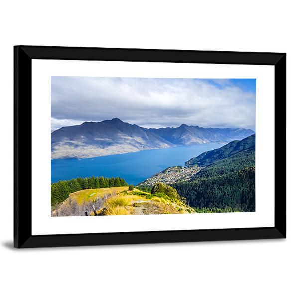 Lake Wakatipu Canvas Wall Art-3 Horizontal-Gallery Wrap-25" x 16"-Tiaracle