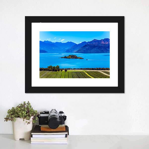 Lake Wanaka Canvas Wall Art-1 Piece-Framed Print-20" x 16"-Tiaracle