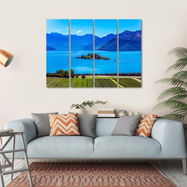 Lake Wanaka Canvas Wall Art-4 Horizontal-Gallery Wrap-34" x 24"-Tiaracle