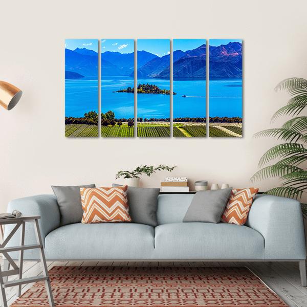 Lake Wanaka Canvas Wall Art-5 Horizontal-Gallery Wrap-22" x 12"-Tiaracle
