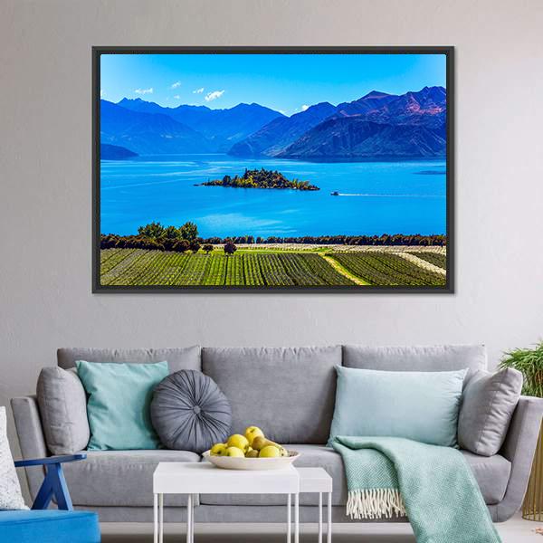 Lake Wanaka Canvas Wall Art-5 Horizontal-Gallery Wrap-22" x 12"-Tiaracle