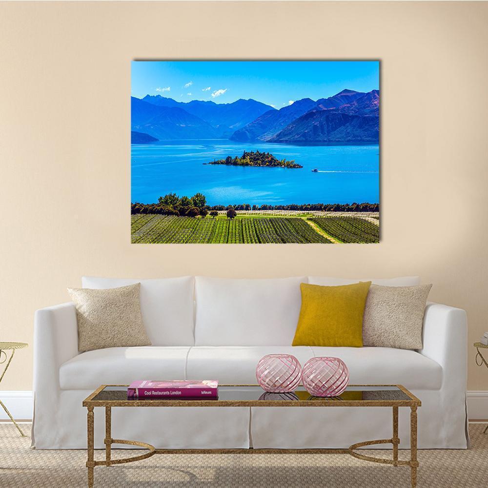 Lake Wanaka Canvas Wall Art-1 Piece-Gallery Wrap-48" x 32"-Tiaracle