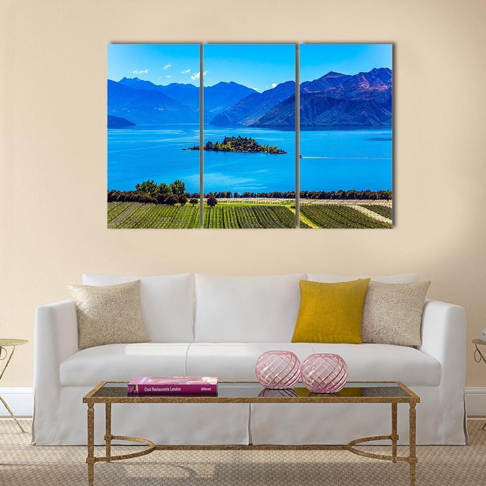 Lake Wanaka Canvas Wall Art-5 Pop-Gallery Wrap-47" x 32"-Tiaracle