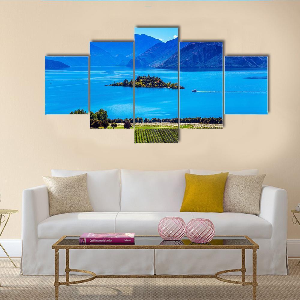 Lake Wanaka Canvas Wall Art-5 Star-Gallery Wrap-62" x 32"-Tiaracle