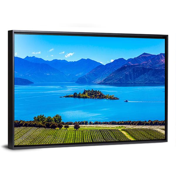 Lake Wanaka Canvas Wall Art-3 Horizontal-Gallery Wrap-25" x 16"-Tiaracle