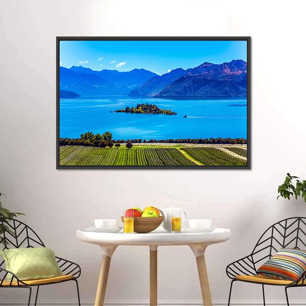 Lake Wanaka Canvas Wall Art-3 Horizontal-Gallery Wrap-25" x 16"-Tiaracle