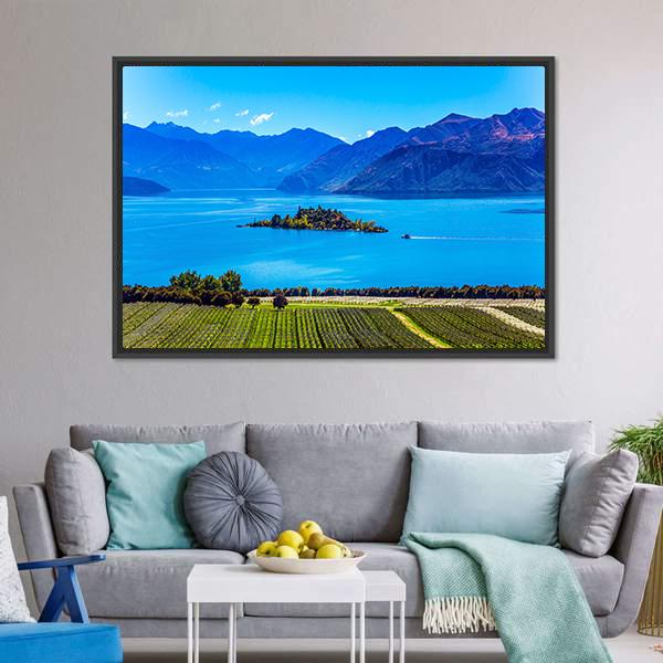 Lake Wanaka Canvas Wall Art-3 Horizontal-Gallery Wrap-25" x 16"-Tiaracle