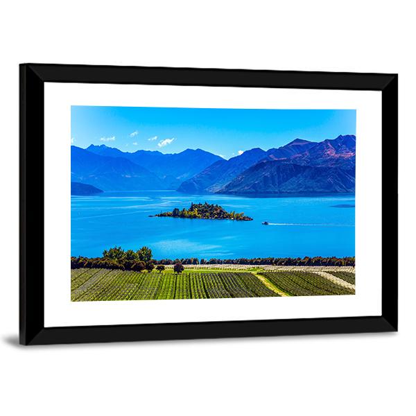 Lake Wanaka Canvas Wall Art-3 Horizontal-Gallery Wrap-25" x 16"-Tiaracle