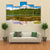 Lake With Forest & Mountain Canvas Wall Art-5 Pop-Gallery Wrap-47" x 32"-Tiaracle