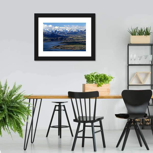Lake With Mount Roy Canvas Wall Art-3 Horizontal-Gallery Wrap-25" x 16"-Tiaracle
