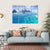 Lake With Rocks On Alien Planet Canvas Wall Art-4 Horizontal-Gallery Wrap-34" x 24"-Tiaracle