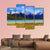 Lake With Sinclair Mountain Canvas Wall Art-4 Pop-Gallery Wrap-50" x 32"-Tiaracle