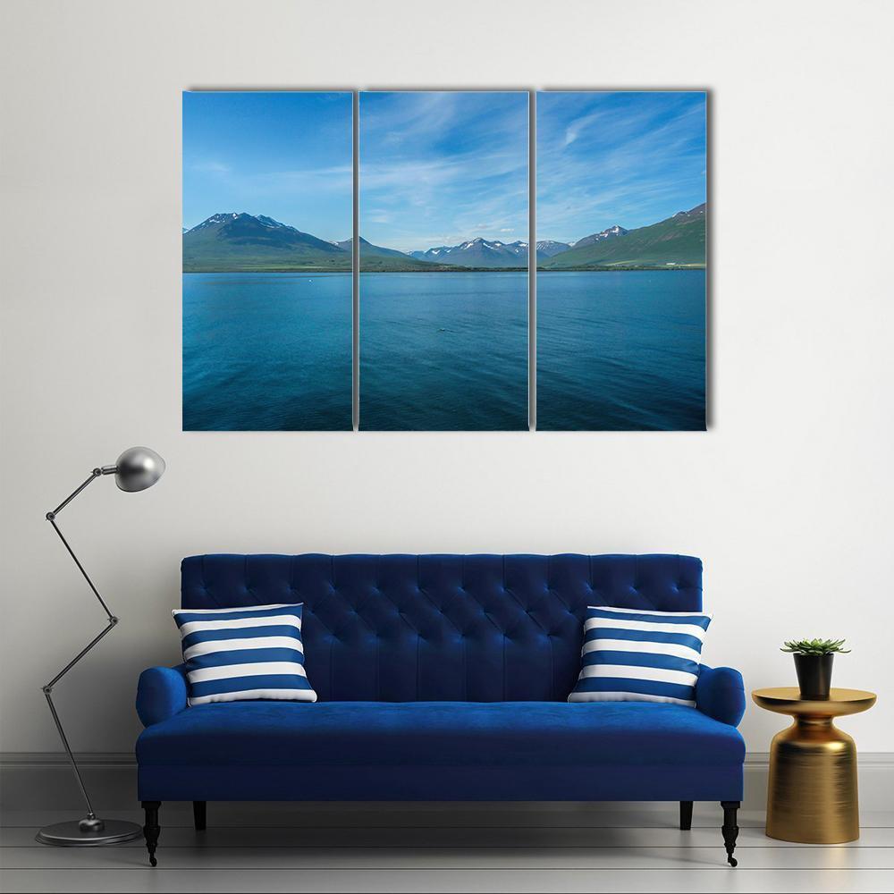 The Dalvik Fjord Canvas Wall Art-3 Horizontal-Gallery Wrap-37" x 24"-Tiaracle
