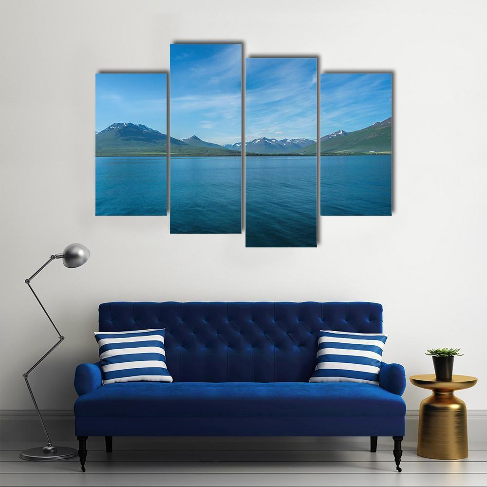 The Dalvik Fjord Canvas Wall Art-4 Pop-Gallery Wrap-50" x 32"-Tiaracle