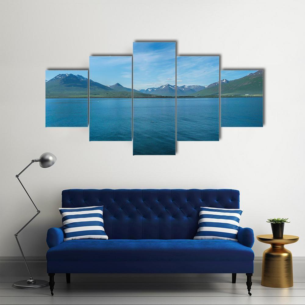 The Dalvik Fjord Canvas Wall Art-5 Star-Gallery Wrap-62" x 32"-Tiaracle