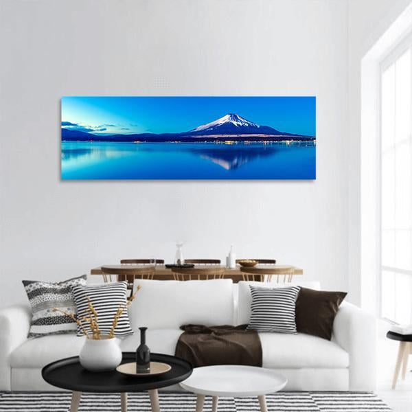 Lake Yamanaka Japan Panoramic Canvas Wall Art-1 Piece-36" x 12"-Tiaracle