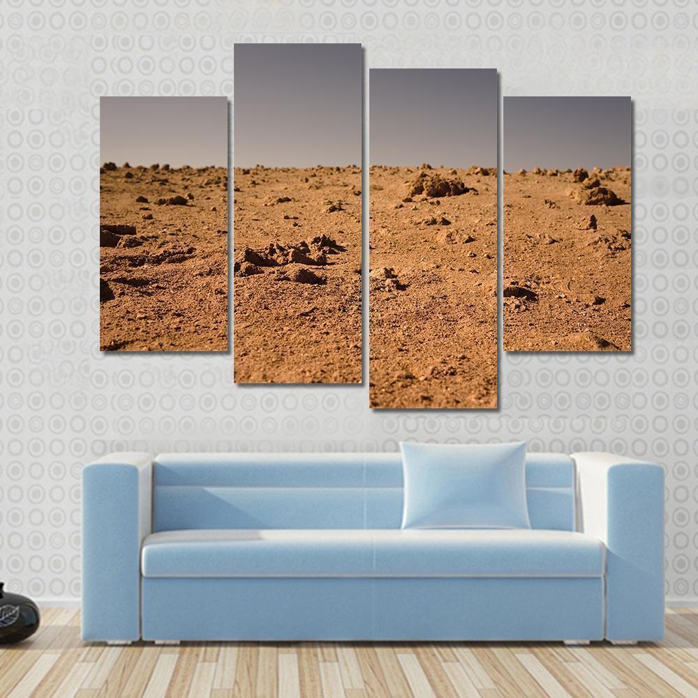 Land Of Mars Canvas Wall Art-4 Pop-Gallery Wrap-50" x 32"-Tiaracle