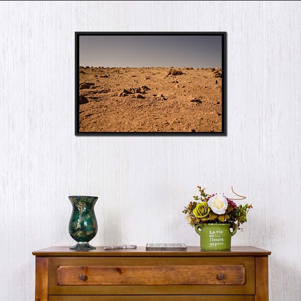 Land Of Mars Canvas Wall Art-1 Piece-Floating Frame-24" x 16"-Tiaracle