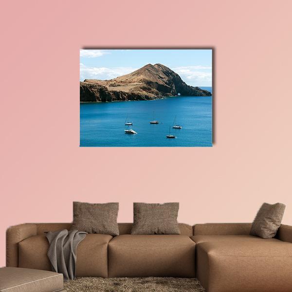 Landscape At The Ponta de Sao Lourenco In Portugal Canvas Wall Art-1 Piece-Gallery Wrap-48&quot; x 32&quot;-Tiaracle