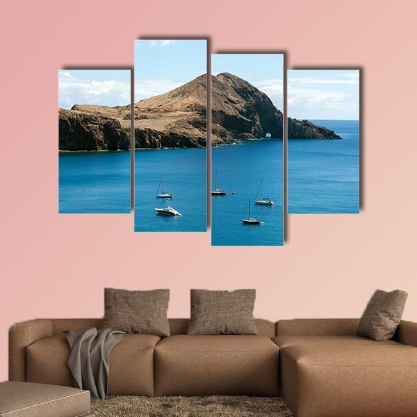 Landscape At The Ponta de Sao Lourenco In Portugal Canvas Wall Art-4 Pop-Gallery Wrap-50" x 32"-Tiaracle