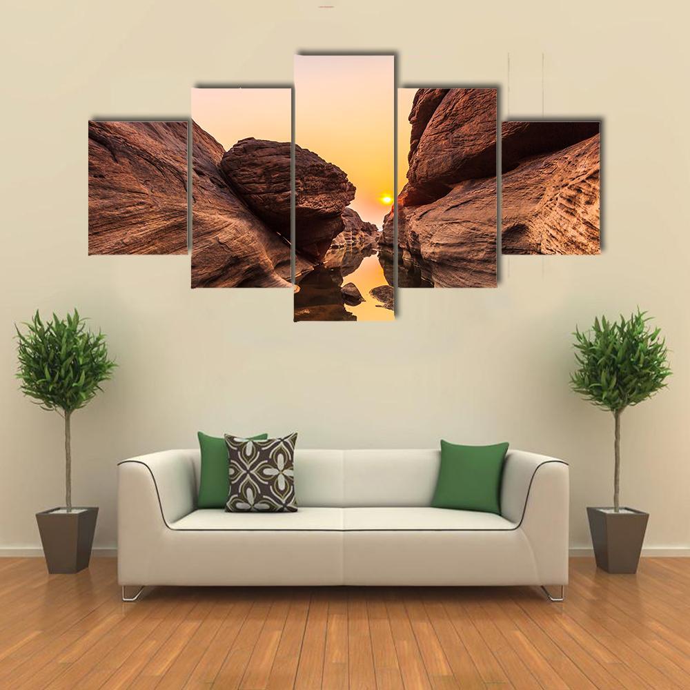 Grand Canyon Thailand Canvas Wall Art-3 Horizontal-Gallery Wrap-37" x 24"-Tiaracle