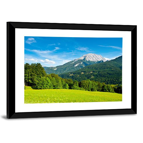 Landscape In Bavarian Alps Canvas Wall Art-3 Horizontal-Gallery Wrap-25" x 16"-Tiaracle
